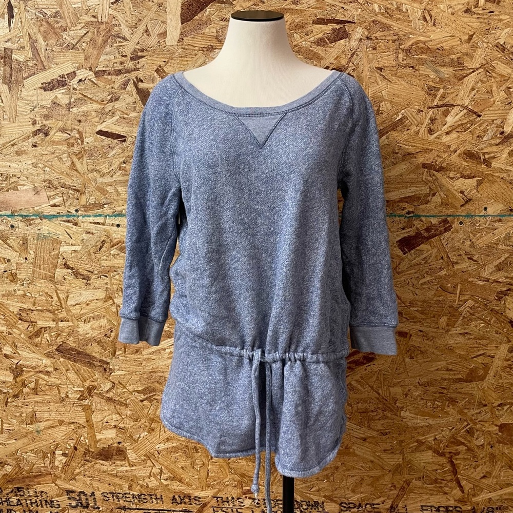 Ralph Lauren Denim and Supply pullover long French terry 3/4 sleeve sweatshirt